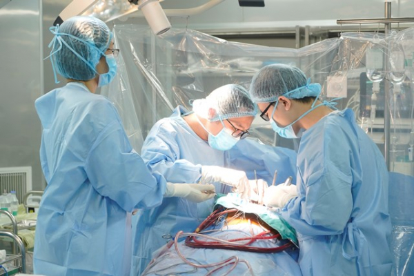 BVĐK tỉnh Thái Bình thực hiện phẫu thuật tim hở theo Chương trình khám chữa bệnh từ xa  Bệnh viện E Hà Nội 